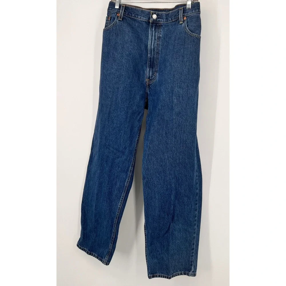 Levis‎ 550 Relaxed Fit Jeans Mens 46x32 Medium Wash Blue Denim 01550-4886